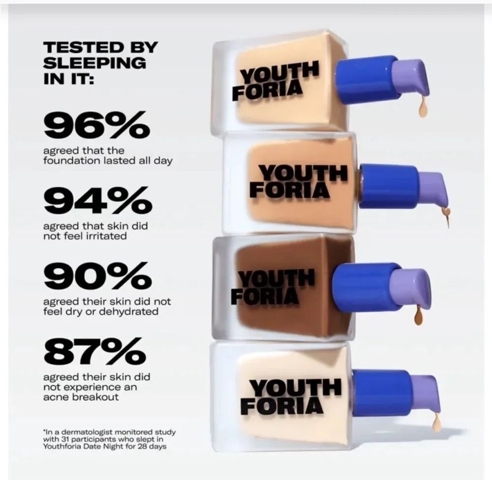 Youth Foria Date Night Skin Tint Serum Foundation 310 - Picture 7 of 8